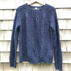 Pull & Bear navy crew neck sweater